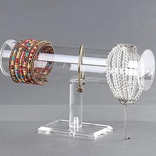E-Meoly Acrylic Bracelet Holder Headband Jewelry Bangle Hair Tie Accessory Holder Display Storage Organizer Hanger Stand Towers Jewelery Organiser