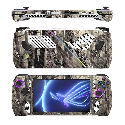 Image of MightySkins Carbon Fiber Skin Compatible with Asus ROG Ally - Tree Camo | Protective, Durable Textured Carbon Fiber Finish | Easy to Apply, Remove, and Change Style