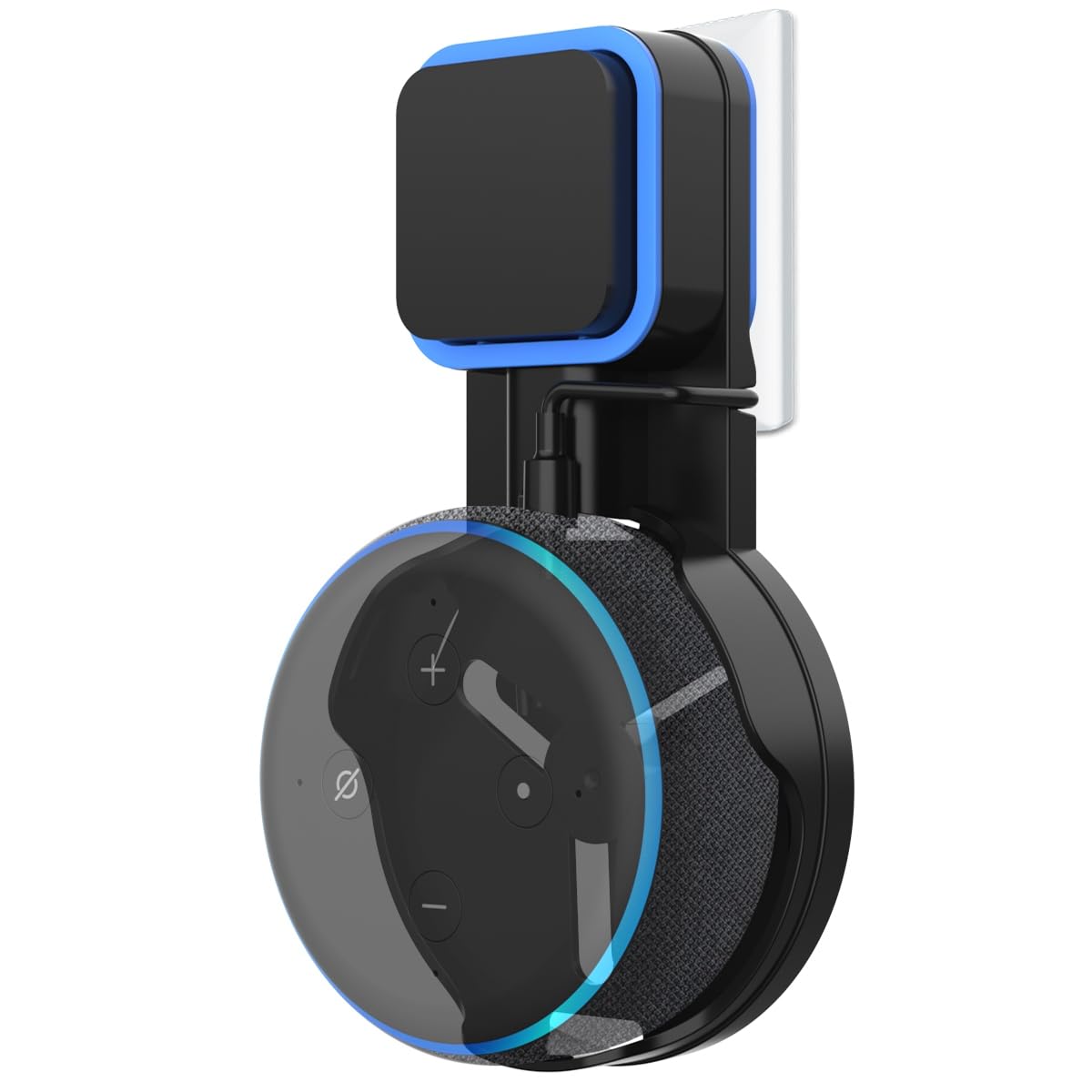 PlusAcc Dot 3ª gen Soporte para Smart Google Home Mini altavoz de tercera generación, no necesita tornillos (negro)