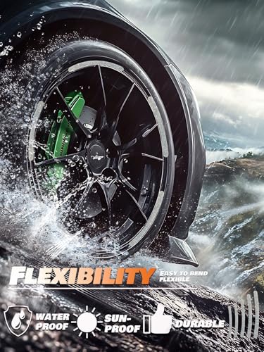 Image of 20PCS Car Wheel Reflective Decorative Strip,Night Safety Warning Stickers,Cars,Motorcycles,Bicycles are Applicable, Colorful and Diverse, a Street the Most Beautiful Car (Bling Silver)