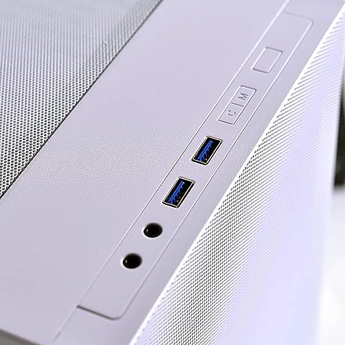 Image of Lian Li LANCOOL 205 MESH - White Tower Chassis Computer Case I Gaming Cabinet - Support ATX /M-ATX /Mini-ITX MBI Tempered Glass Steel Side Panel I 2 X 140mm ARGB Fan Front and 120mm ARGB Fan Rear