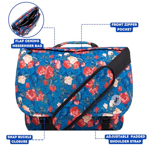 Image of J World New York Thomas Laptop Messenger Bag for Women & Men. Kids Computer Bookbag