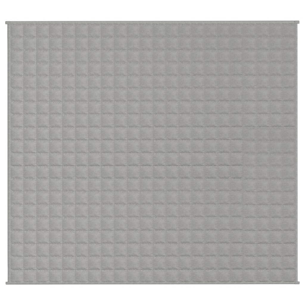 vidaXL Manta con Peso Tela Gris 200x220 cm 13 kg