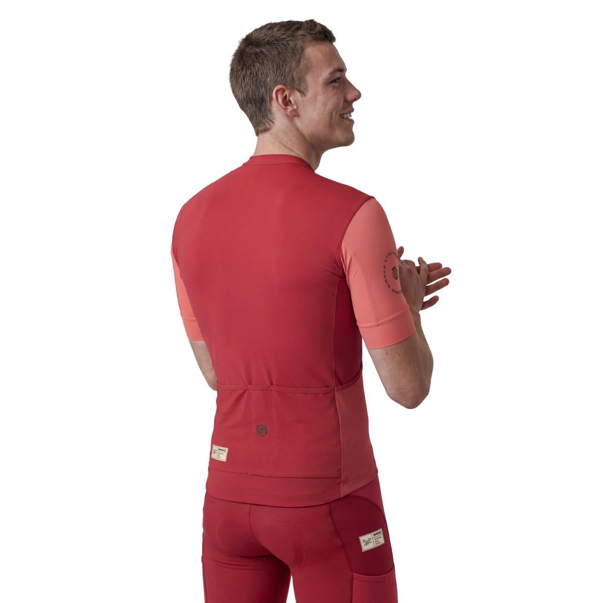 SIROKO Maillot de Gravel Manga Corta Ciclismo GM2 Golden Pedals Red Rojo