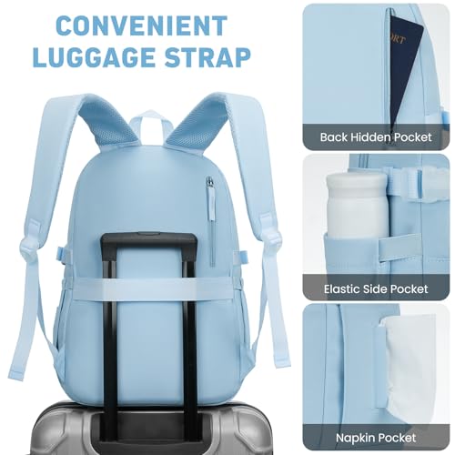 Image of WINDARS Backpack for School Girls, Cute High School Backpacks for Teens Women Student Large Bookbag 15.6 Inch Laptop Bag with USB Charger Port for College Work Travel Trip (Blue)