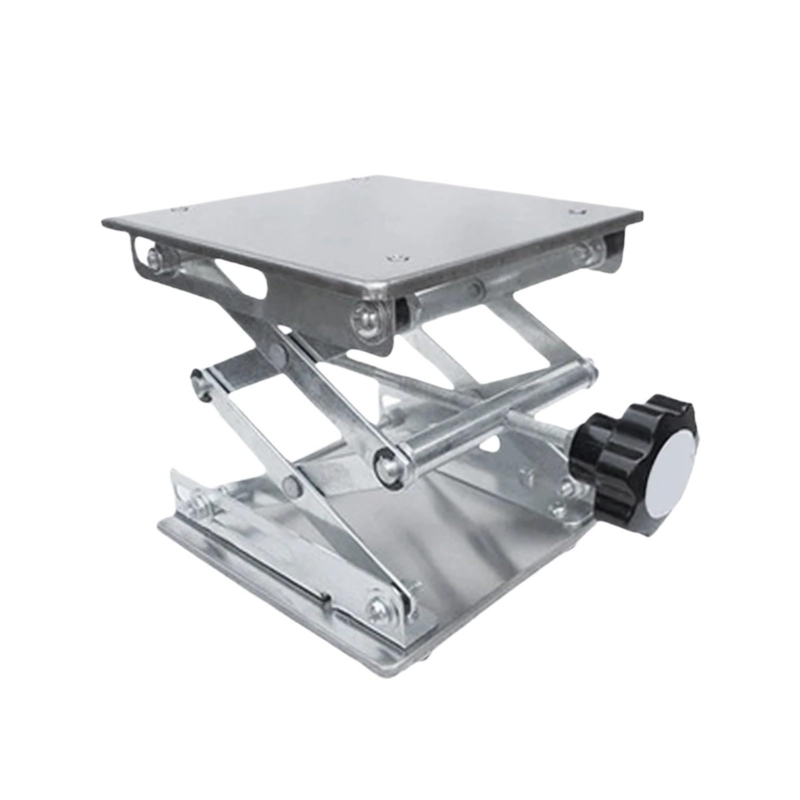 Elevador de laboratorio Elevador Manual de mesa de laboratorio, plataforma de elevación resistente a la corrosión, Mini gato de tijera de acero inoxidable, 1 ud.