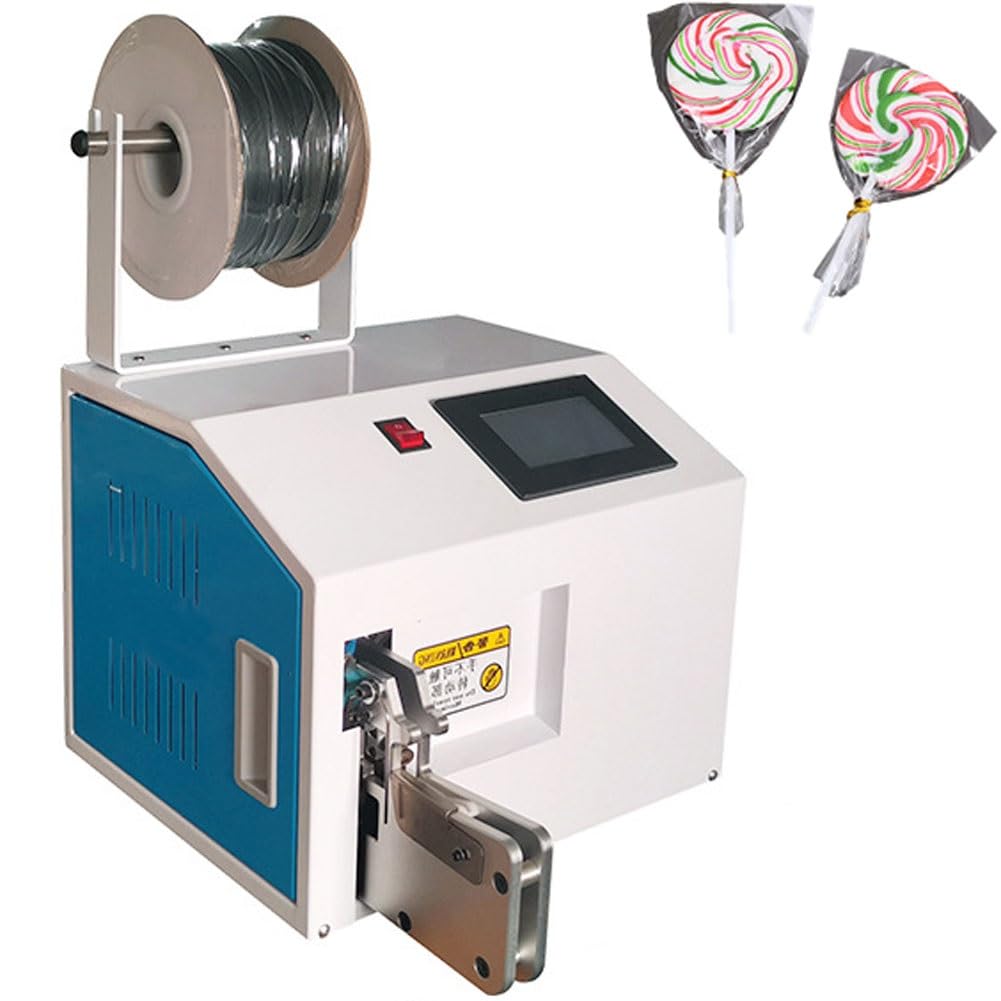JYBNBBE Automatic Twist Tying Machine, Electric Wire Winding Twisting Tie Machine, Bread Bag Tying Bundling Machine With Digital Screen