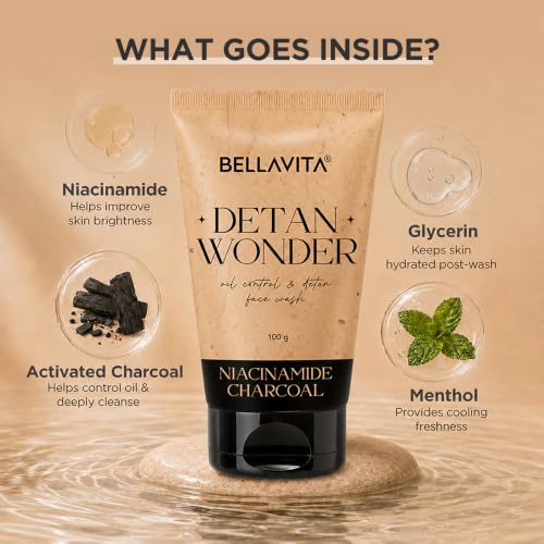 BELLAVITA Detan Wonder 2-in-1 Face Wash 100g - Image 7