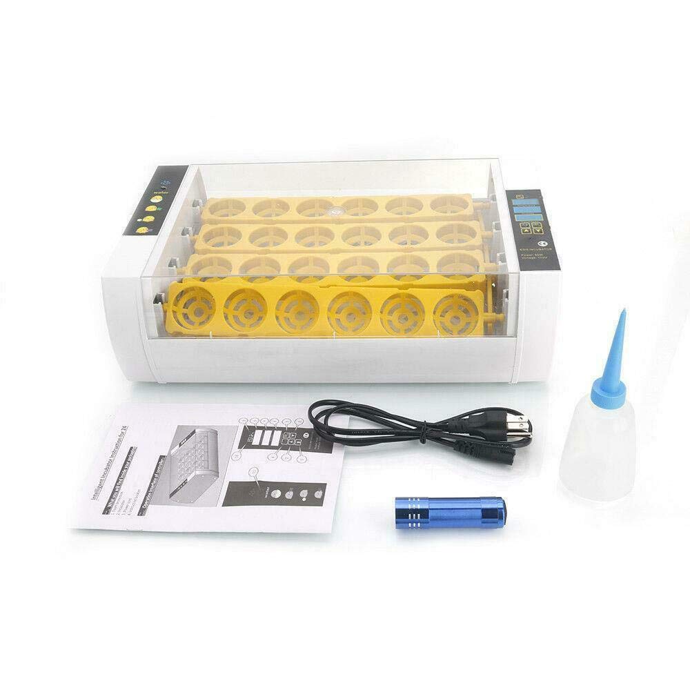 New Automatic 24 Digital Chick Bird Egg Incubator Hatcher Temperature Control