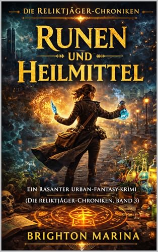 RUNEN UND HEILMITTEL : Ein rasanter Urban-Fantasy-Krimi (Die Reliktjäger-Chroniken, Band 3)