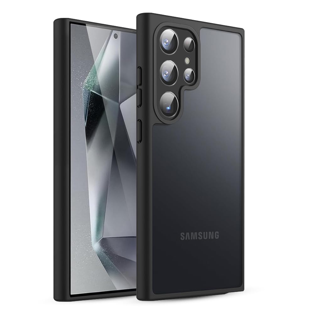 KARWAN®Back Cover |Shockproof Bumper Case | Full Camera Protection | Raised Edges | Super Soft Side TPU | Bumper Case for Samsung Galaxy S4 Ultra - Black