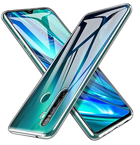 Image of Case Creation Brand - Mobile Cover for realme 5i (Soft & Flexible Back case), Transparent - Transparent