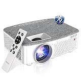 Movie Projector HD Outdoor Projector 1080P Supported Bluetooth 200' Display 200ANSI-7500Lumens Compatible with TV Stick,Video Games,Phone,USB,HDMI,VGA,AV,TF,AUX