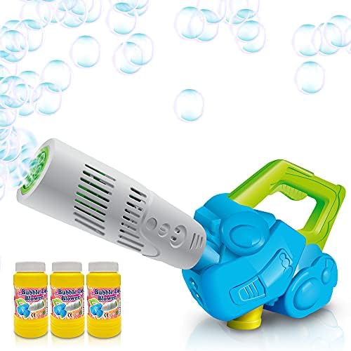 ArtCreativity Bubble Leaf Blower for Toddlers, Kids Bubble Blower Machine, Outside Outdoor Play Toys, Fun Bubbles Blowing Toys for Boys and Girls, for Kids Age 3 Year Old and Up