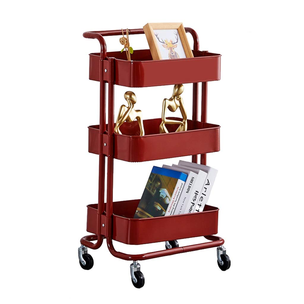 Chariot de rangement 3 niveaux pour optimiser l'espace de la salle de bain