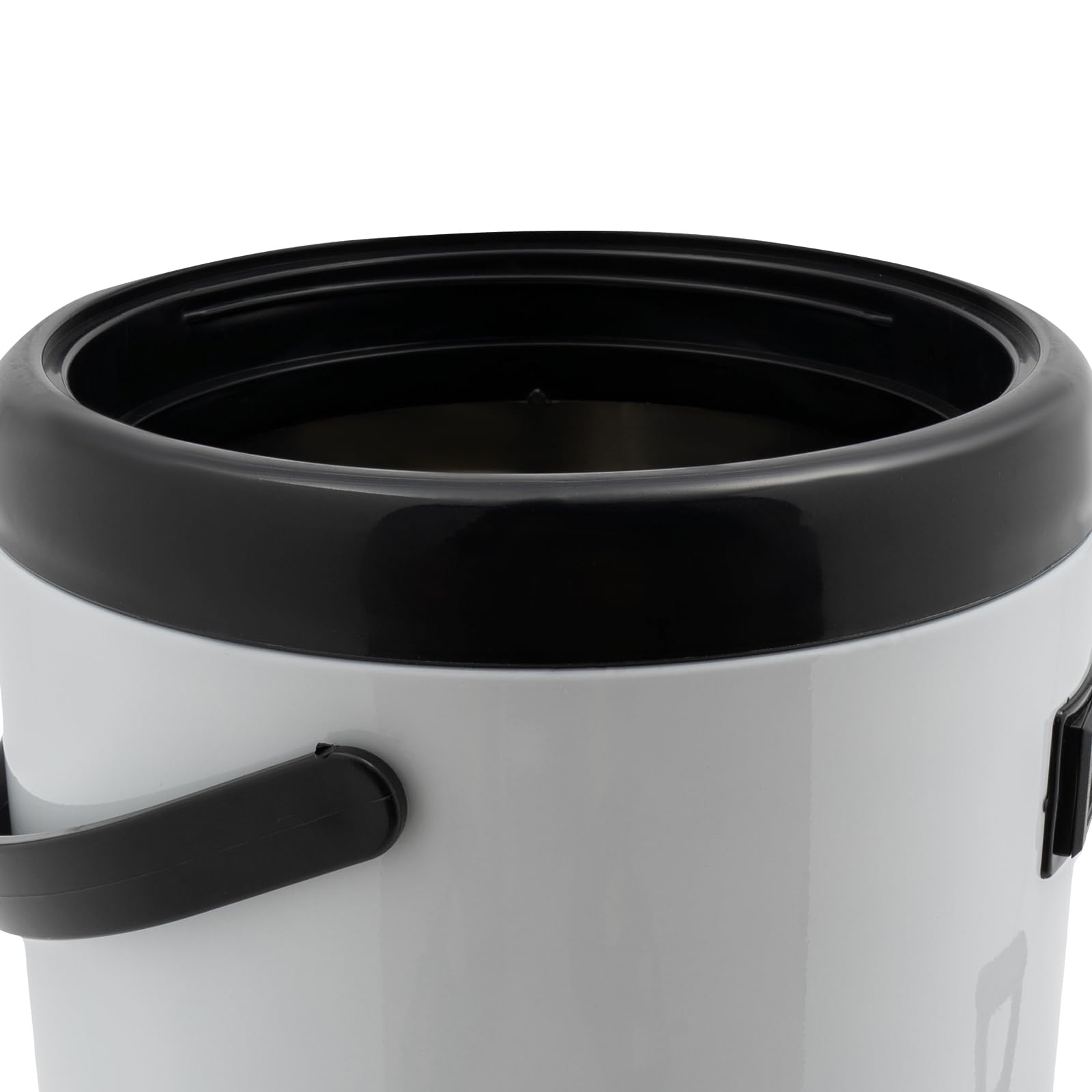OUKANING Dispenser di bevande isolanti in acciaio inox, 8-12 l, con termometro digitale e rubinetto, doppia parete, mantiene le bevande calde e fredde per 12 ore, grande dispenser di bevande per feste