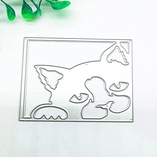 Miniatura 5 de 1 troquel de corte de metal con marco cuadrado, troqueles de gato, troqueles de corte de Halloween, moldes de plantilla para hacer tarjetas de