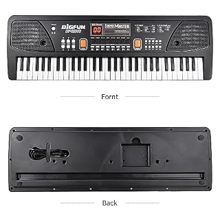 clavier électronique,HUIOP 61 touches orgue électronique rechargeable piano électrique pour enfants avec microphone noir clavier électronique de musique numérique avec écran LED double haut-parleurs s - Les Beatles, Paul McCartney, John Lennon, RIngo Starr, George Harrison clavier électronique,HUIOP 61 touches orgue électronique rechargeable piano électrique pour enfants avec microphone noir clavier électronique de musique numérique avec écran LED double haut-parleurs s – Image 7