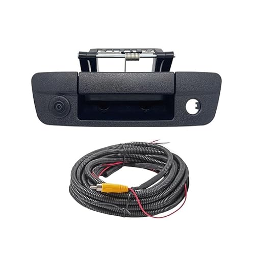 Canying Tailgate Handle Backup Rear View Reverse Camera for Dodge Ram 1500 (2009-2017) / 2500 3500 (2010-2017) Aftermarket Camera with RCA Connector