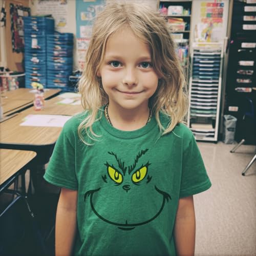 Kids Unisex Vacation Smiley Christmas T-Shirt Youth Holiday Crewneck Short Sleeve Funny Graphic Cute Tee3