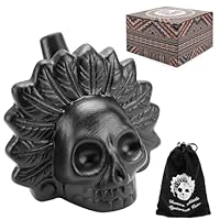 NCTNCX Aztekische Todespfeife, Authentische Menschlich Klingende Schreie, Aztec death whistle, Schreiende Azteken-Kriegspfeife, Real Screaming Aztec Death Whistle (Schwarz)