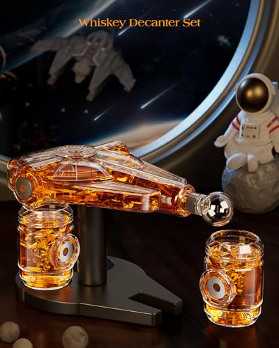 image for Valentines Birthday Gifts for Men Dad, Kollea Galaxy Spaceship Whiskey