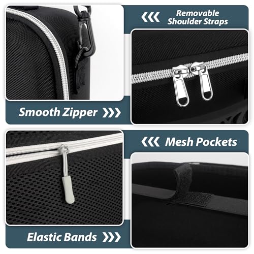 Funda para cámara DSLR compatible con Canon y otras, negra, mediana miniatura 3