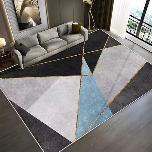 Tapis géométrique salon doux flanelle zone tapis maison