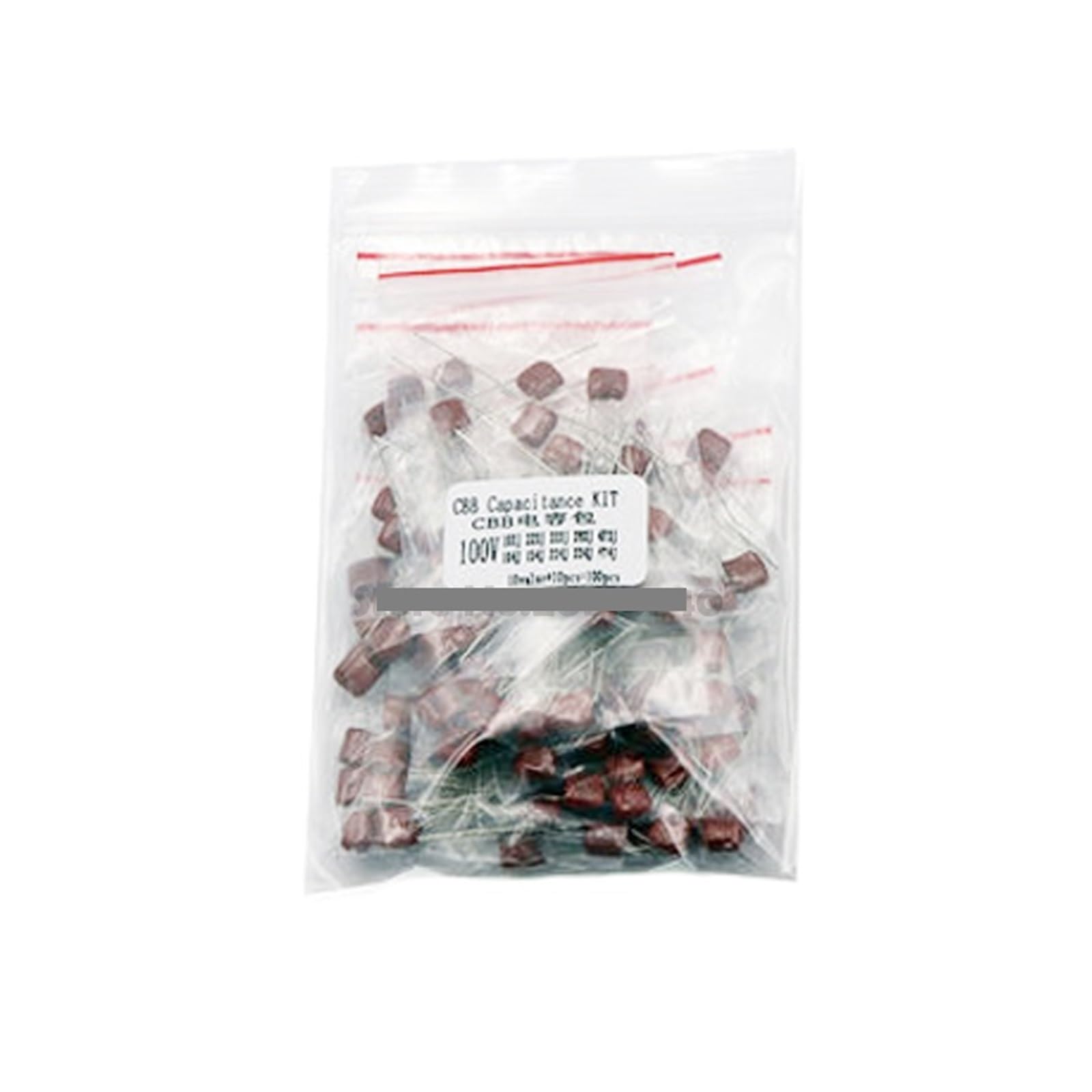 Condensateurs film polyester CBB kit de 100 pièces avec 10 valeurs de 100V pour vos circuits