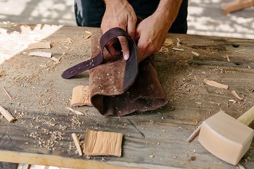 Jeu de ciseaux à bois KIRSCHEN de 4 à 30 mm avec étui en daim pour menuiserie