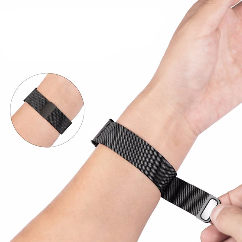 HHRFCS Correa Milanese Loop de 18mm, 20mm, 22mm para Reloj GT 4, Pulsera de Metal de 41mm y 46mm, Correas de Reloj con Correa de Acero Inoxidable