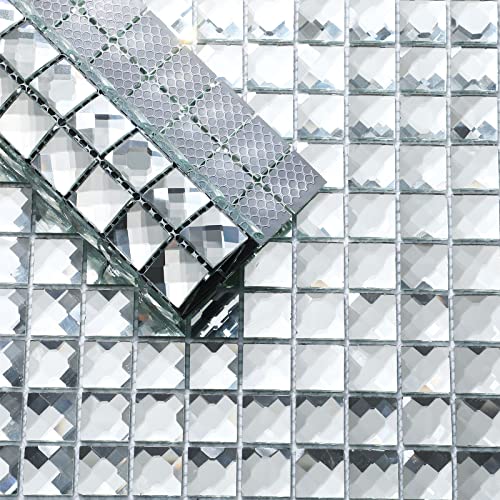 Geetery GEETERY-DIAMOND-0501 10 Sheets 12 X 12 Inches Mirror Glass Mosaic Tile Crystal Diamond Tile thumb #3