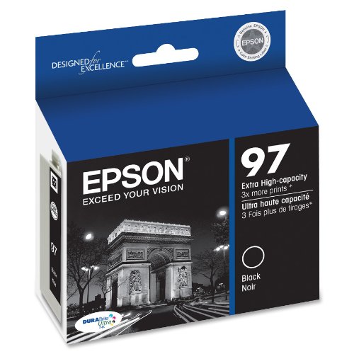 EpsonT097 DURABrite Ultra Ink Standard Capacity Black Cartridge (T097120-S) for select Epson Stylus & Artisan Printers