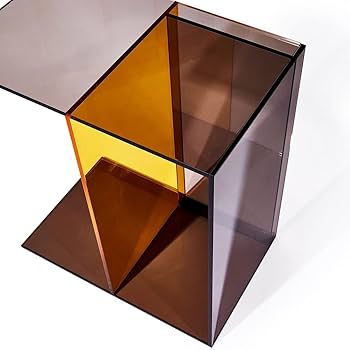 Amazon.co.jp: Two-Way Smoke/Yellow Side Table : Home & Kitchen