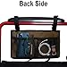 HSGEZUOQI Wheelchair Side Bag, Armrest Storage Pouch with Cup Holder and Reflective Strip Use of Waterproof Fabric, for Most Wheelchairs, Walkers or Rollators (Coffee)