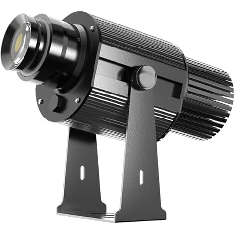 10W LED Custom Image GOBO Logo Projector Light for Indoor/Outdoor Use Company Hotel Restaurant Advertising Signs with Static Function 1 Light (1 Light + 1 Single Color Film) Cover