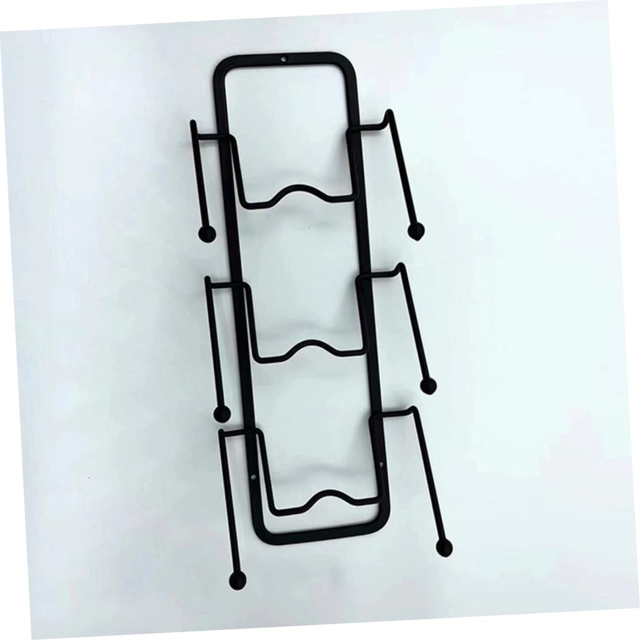 Zerodeko 2pcs Pot Lid Organizer -mounted Design Punch Kitchen Storage for Efficient Utensil Management Space-saving Holder for Pots and Pans Lids