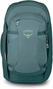 Osprey Farpoint Men's Travel Pack, 70L, Cascade Blue-Torrent Blue