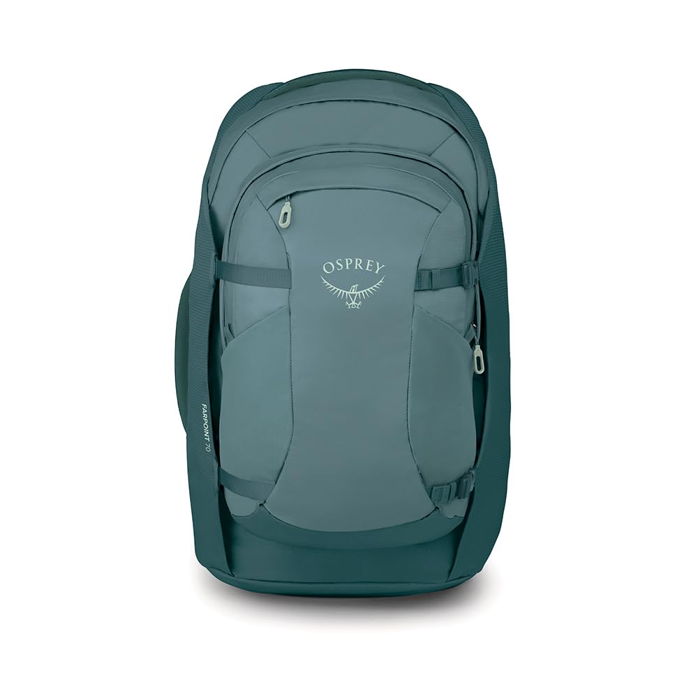 Osprey Farpoint Men's Travel Pack, 70L, Cascade Blue-Torrent Blue