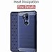 KEEPCA for LG G7 ThinQ Phone Case,Slim Thin Soft Flexible TPU Rubber Silicone Anti-Scratch Shockproof Carbon Fiber Protective Cover for LG G7,Brushed Blue