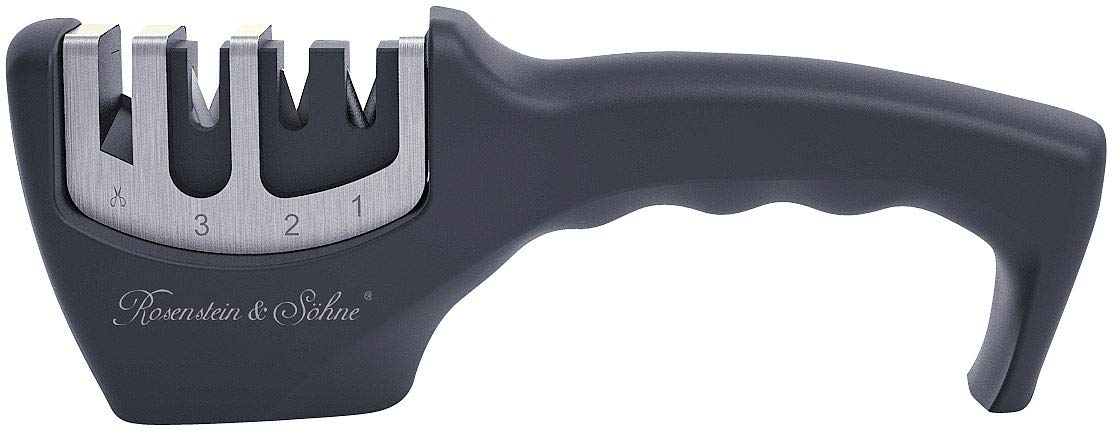 3-Stufen Diamant Hand-Messerschärfer Für Stahl & Edelstahlklingen