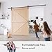 EaseLife 60in x 84in Sliding Barn Door with 10FT Barn Door Hardware Kit & Handle Included,DIY Assemblely,Easy Install,Apply to Interior Rooms & Storage Closet,K-Frame