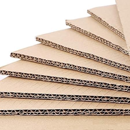 MARC 5-Ply Corrugated Cardboard Sheets, Flat Sheets For Inserts, Packing, Mailing, Crafts 12 x 12 Inches (20)