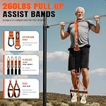 Pull Up Assistance Bands with Handle, Heavy Duty Resistance Bands for Pull Up Bar, Pull Up Assist Band Workout Equipment, Pull Up Bands with Feet Rest/Handle, Fitness, Chin Up, Body Stretching