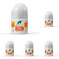 Dr. Organic Manuka Honey Deodorante Roll On, 50ml (Confezione da 5)