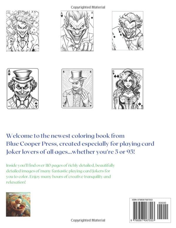 Miniatura 2 de Playing Card Jokers An Adult Coloring Book Full of Super-Cool Playing Card Jokers