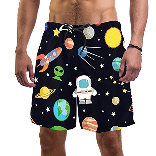 Short de bain imprimé espace idéal pour les vacances à la plage