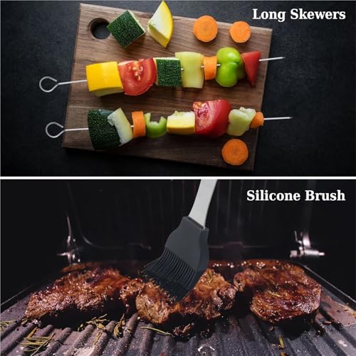Accesorios para Parrilla Kit 20 Piezas Acero Inoxidable miniatura 5