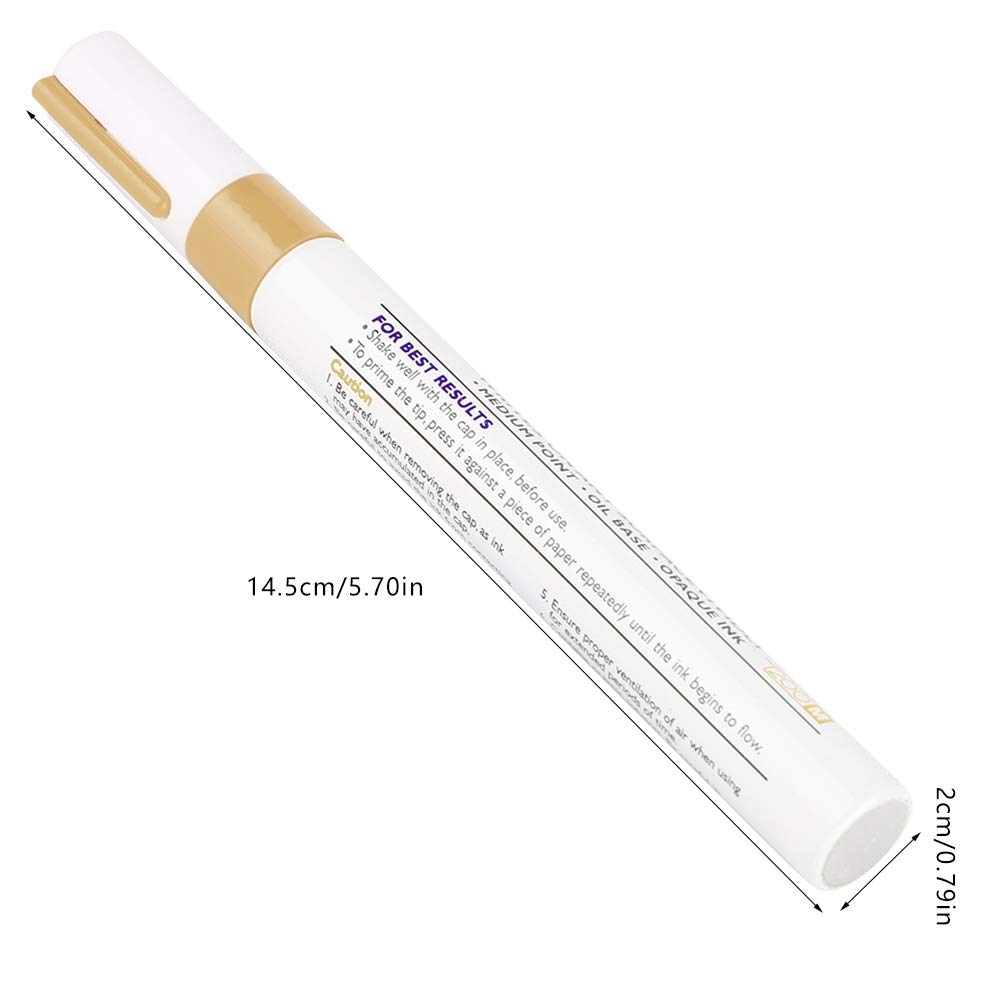 Stylo Peinture Pneus Imperméable - Multi-surfaces - Rouge, Bleu, Blanc, Noir, Jaune, Vert, Argent, Or