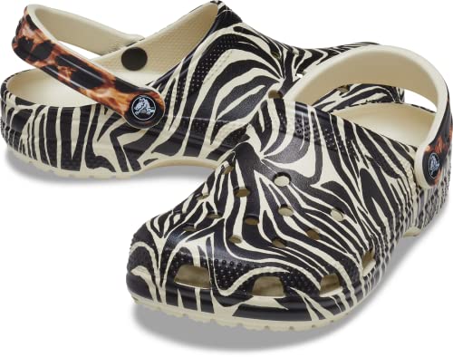 Image of crocs Men Classic Clog (Bone and Multi Animal Color) UK Size-3 / M4